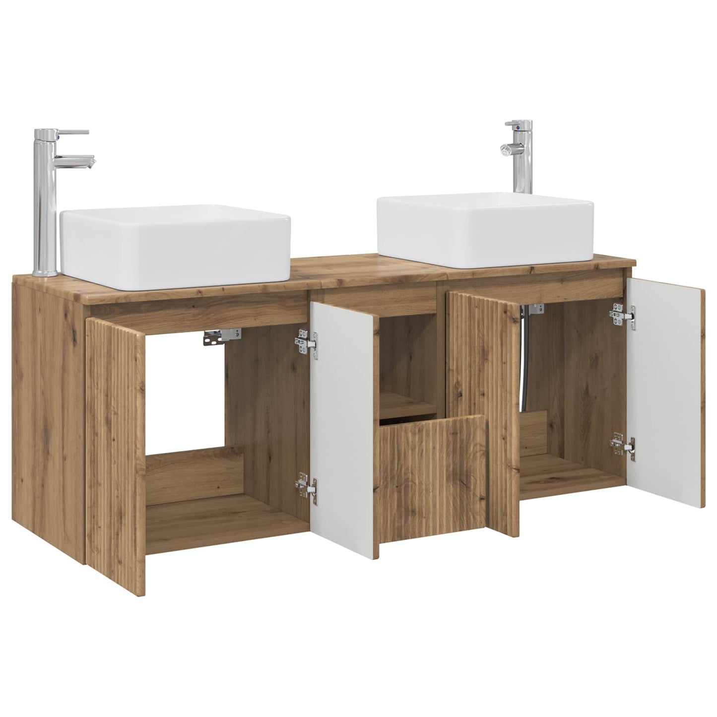 Bathroom Cabinet Set 3 pcs Artisan Oak 49.5 x 41 x 63 cm