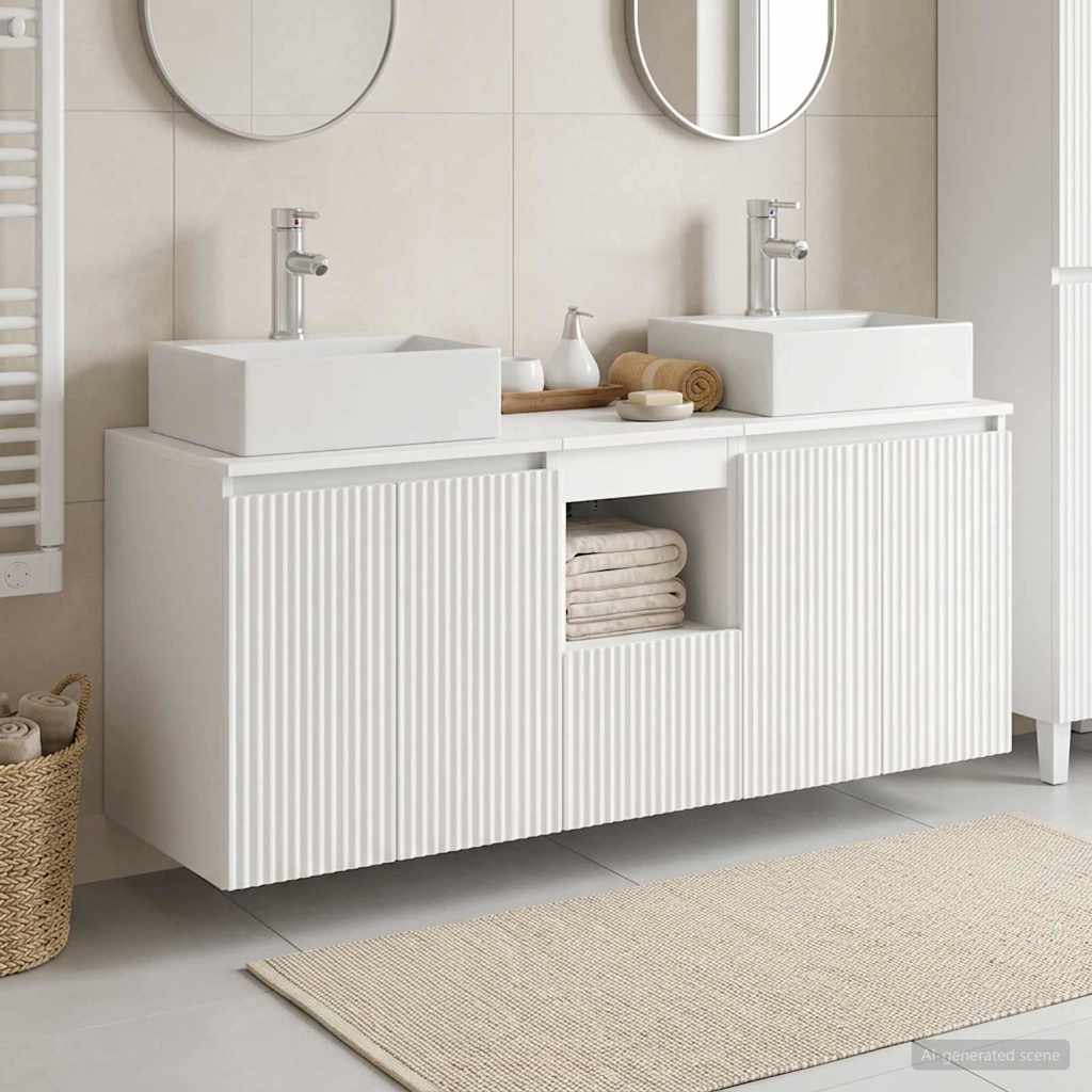 Bathroom Cabinet Set 3 pcs White 49.5 x 41 x 62.5 cm