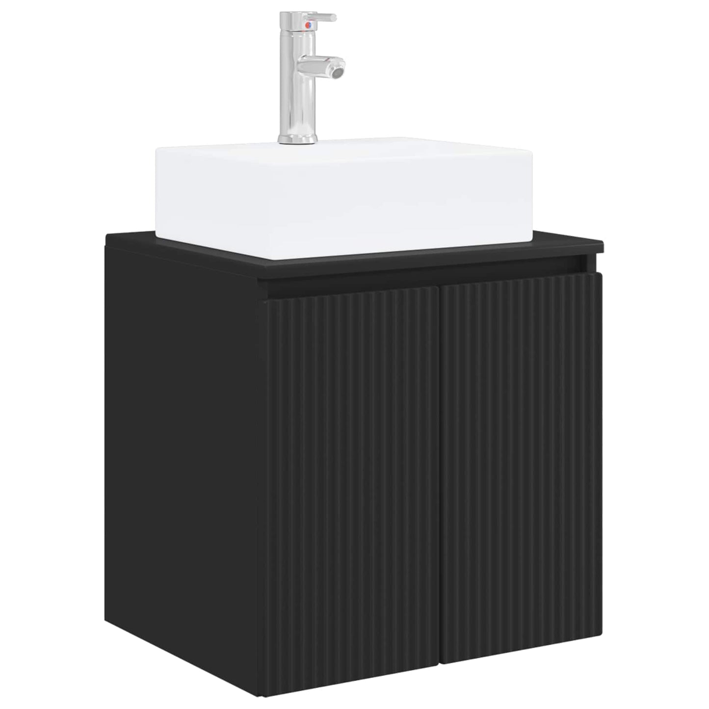Bathroom Cabinet Set 3 pcs Black 49.5 x 41 x 62.5 cm