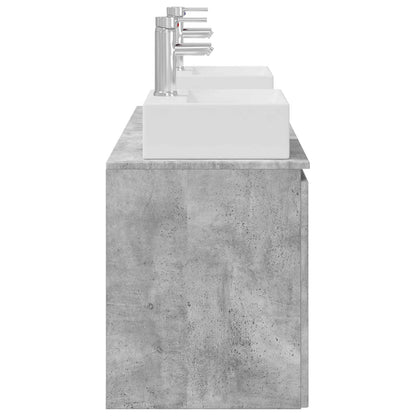Bathroom Cabinet Set 3 pcs Concrete Grey 49.5 x 41 x 62.5 cm
