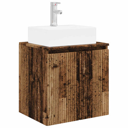 Bathroom Cabinet Set 3 pcs Old Wood 49.5 x 41 x 62.5 cm