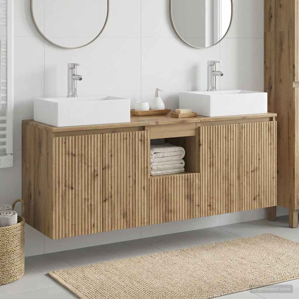Bathroom Cabinet Set 3 pcs Artisan Oak 49.5 x 41 x 62.5 cm
