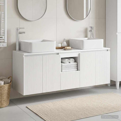 Bathroom Cabinet Set 3 pcs White 53 x 35 x 63 cm