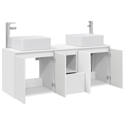 Bathroom Cabinet Set 3 pcs White 53 x 35 x 63 cm
