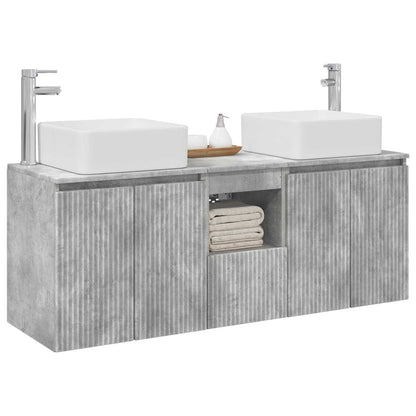 Bathroom Cabinet Set 3 pcs Concrete Grey 53 x 35 x 63 cm