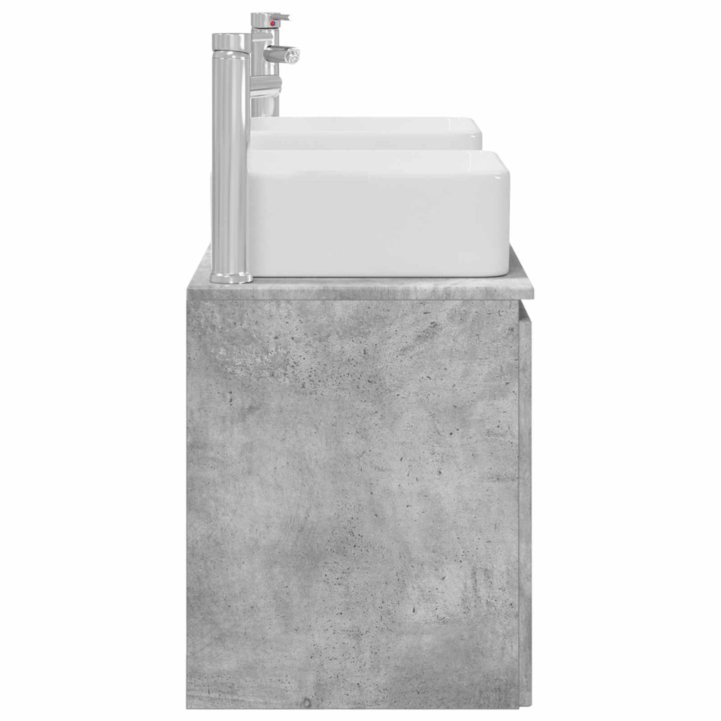 Bathroom Cabinet Set 3 pcs Concrete Grey 53 x 35 x 63 cm
