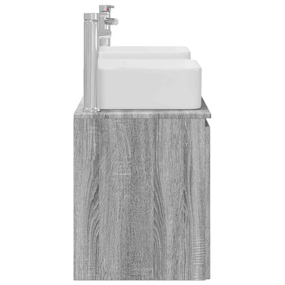 Bathroom Cabinet Set 3 pcs Grey Sonoma 53 x 35 x 63 cm