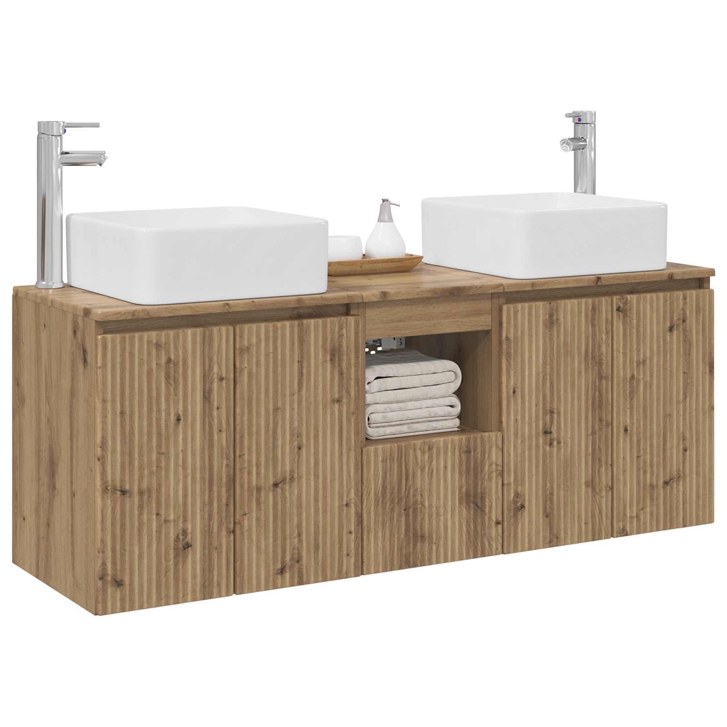 Bathroom Cabinet Set 3 pcs Artisan Oak 53 x 35 x 63 cm