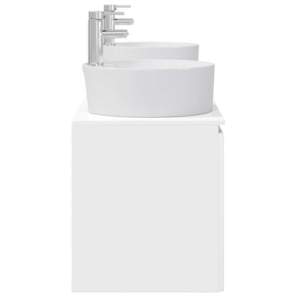 Bathroom Cabinet Set 3 pcs High Gloss White 49.5 x 44.5 x 65 cm