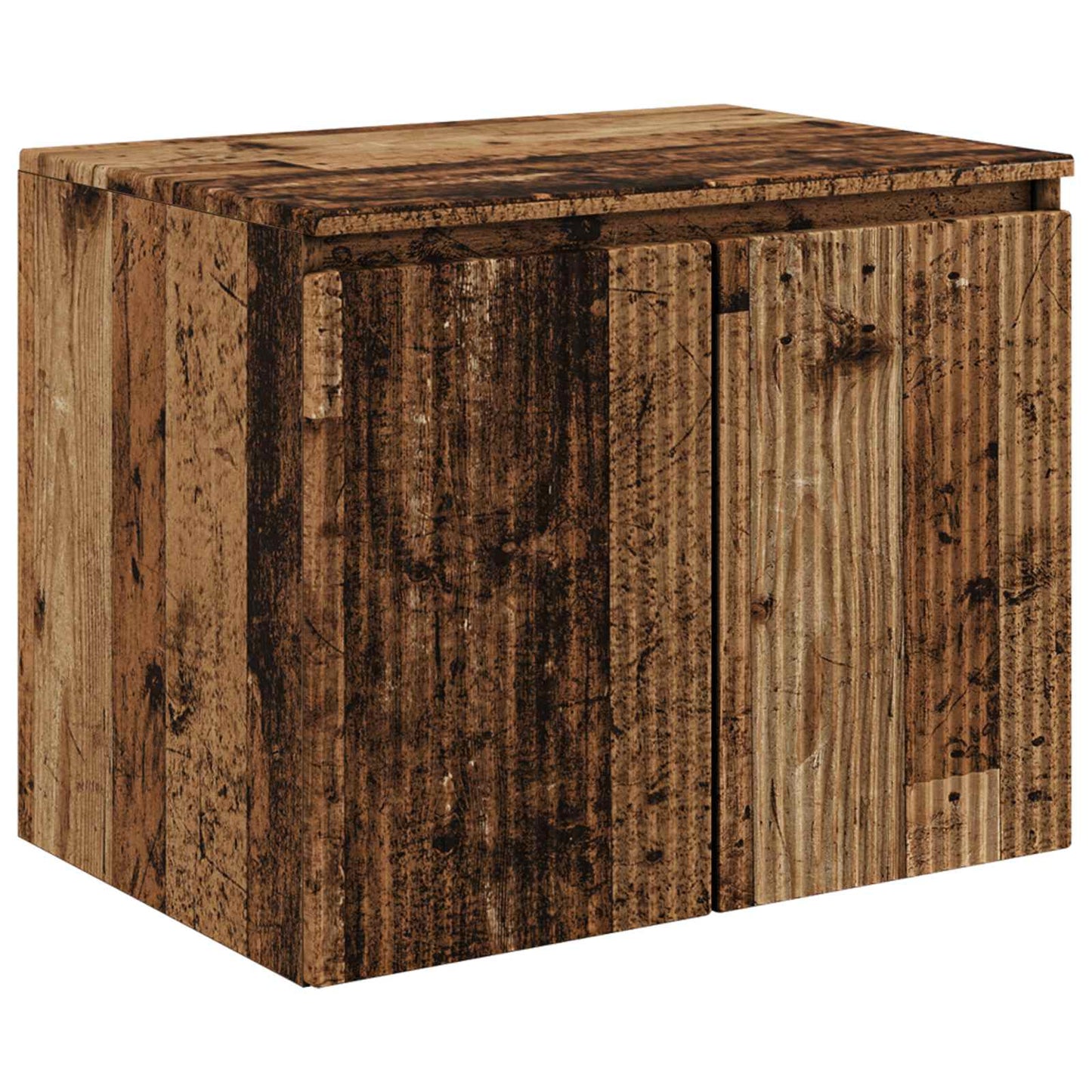 Bathroom Cabinet Set 3 pcs Old Wood 49.5 x 44.5 x 65 cm
