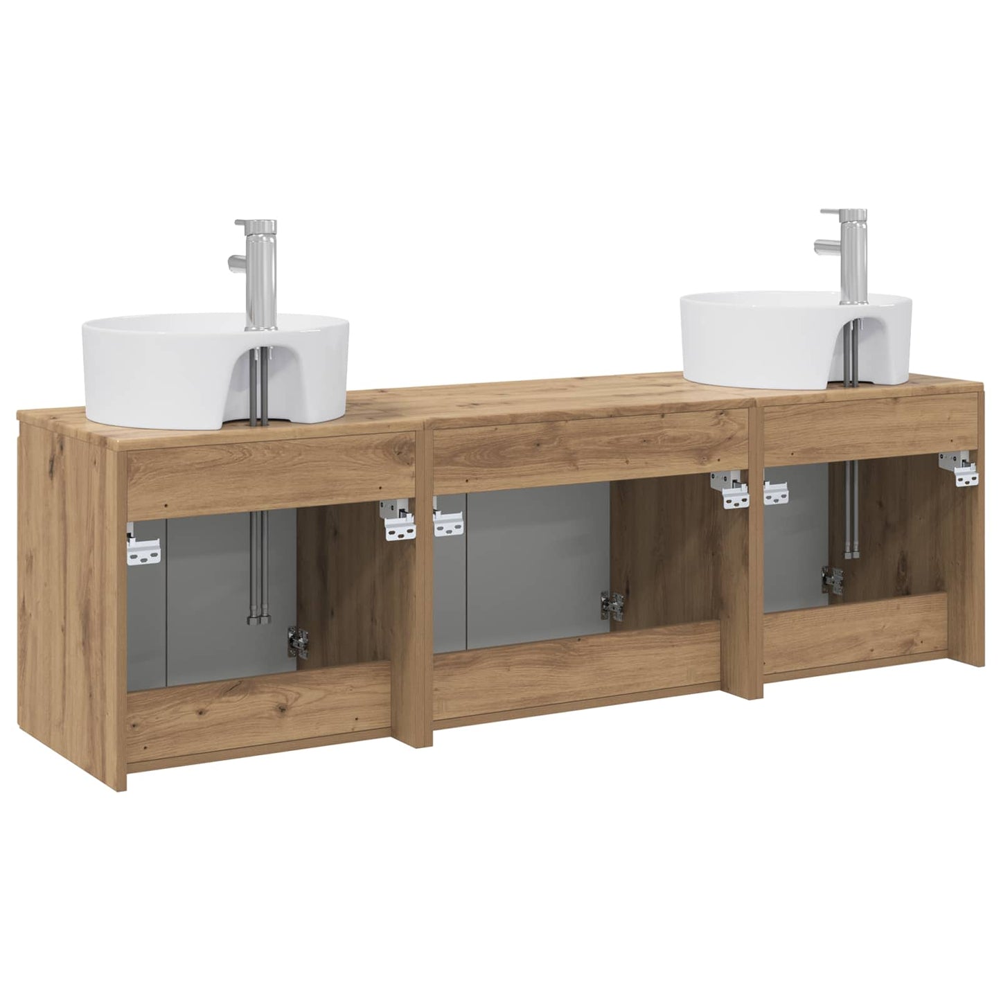 Bathroom Cabinet Set 3 pcs Artisan Oak 49.5 x 44.5 x 65 cm