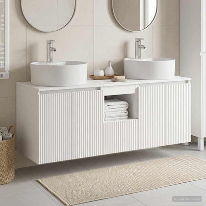 Bathroom Cabinet Set 3 pcs White 49.5 x 44.5 x 65 cm