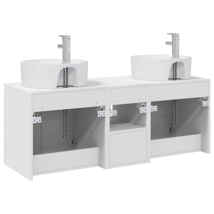 Bathroom Cabinet Set 3 pcs White 49.5 x 44.5 x 65 cm
