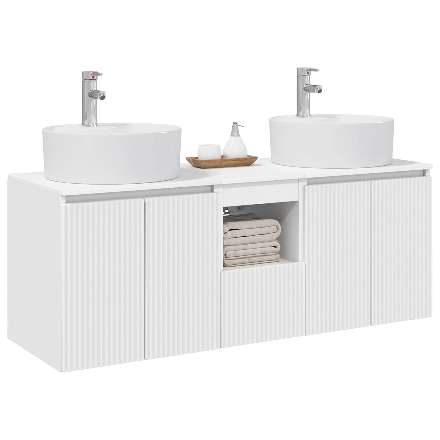 Bathroom Cabinet Set 3 pcs White 49.5 x 44.5 x 65 cm