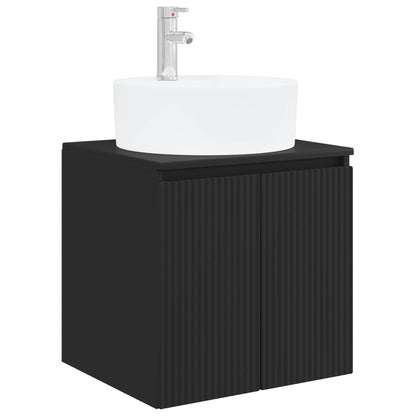 Bathroom Cabinet Set 3 pcs Black 49.5 x 44.5 x 65 cm