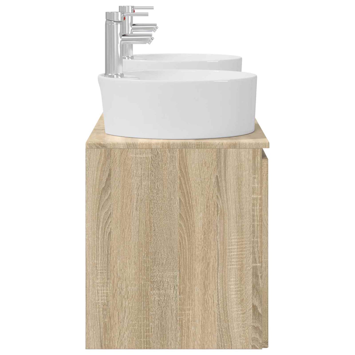 Bathroom Cabinet Set 3 pcs Sonoma Oak 49.5 x 44.5 x 65 cm