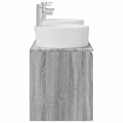 Bathroom Cabinet Set 3 pcs Grey Sonoma 49.5 x 44.5 x 65 cm