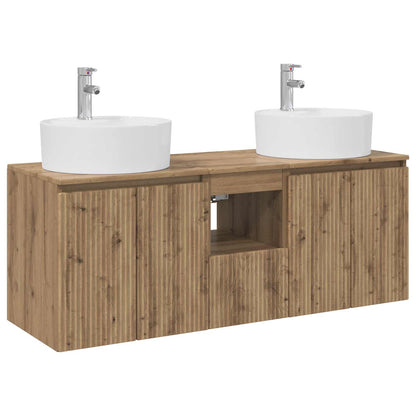 Bathroom Cabinet Set 3 pcs Artisan Oak 49.5 x 44.5 x 65 cm