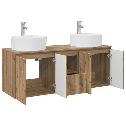 Bathroom Cabinet Set 3 pcs Artisan Oak 49.5 x 44.5 x 65 cm