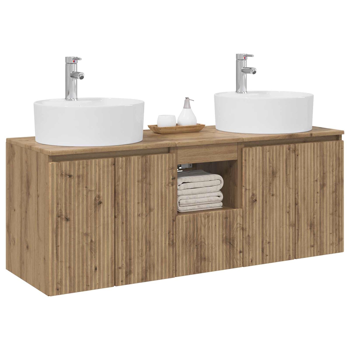 Bathroom Cabinet Set 3 pcs Artisan Oak 49.5 x 44.5 x 65 cm