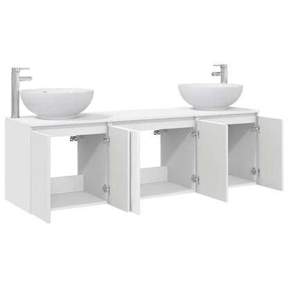 Bathroom Cabinet Set 3 pcs White 49.5 x 44.5 x 65 cm