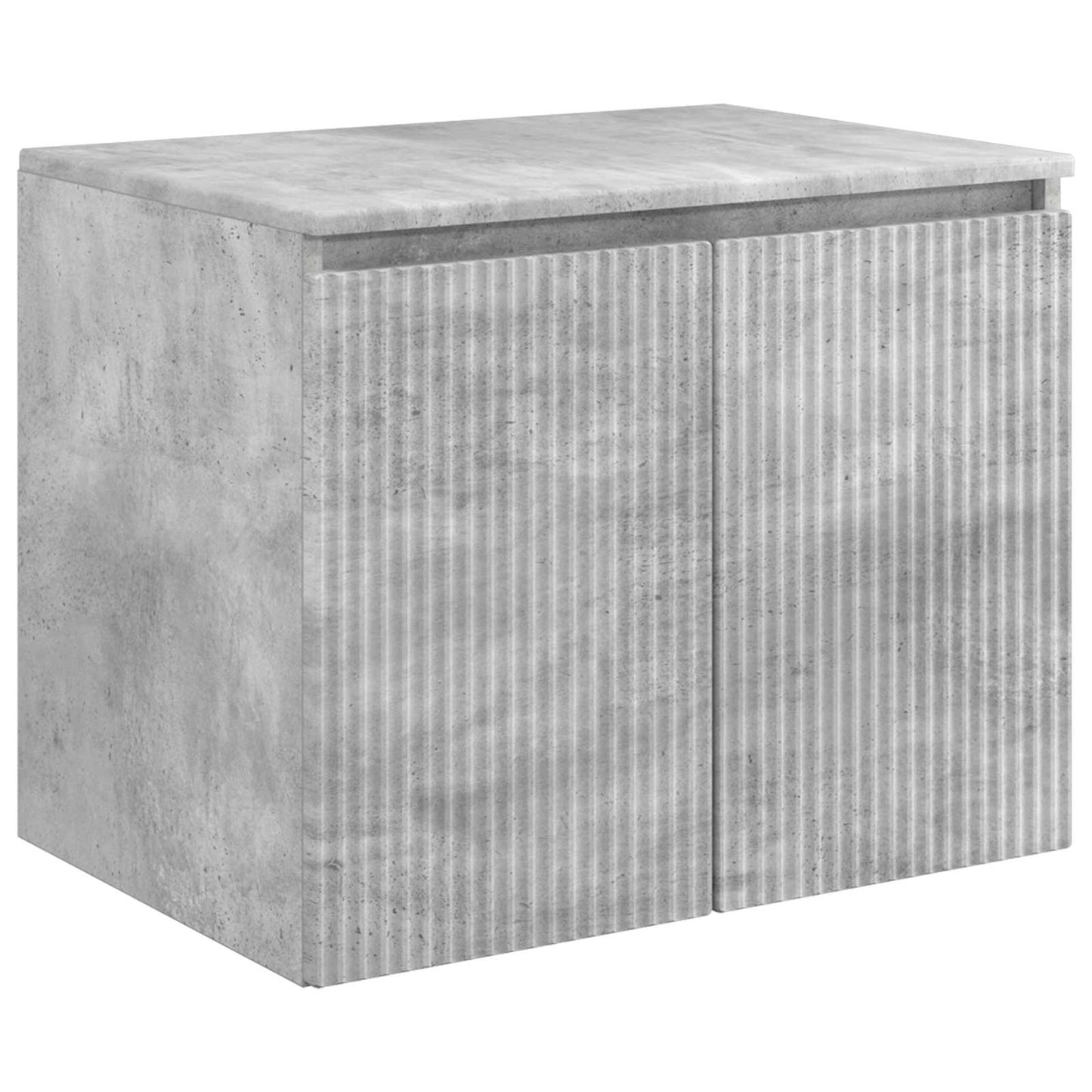 Bathroom Cabinet Set 3 pcs Concrete Grey 49.5 x 44.5 x 65 cm