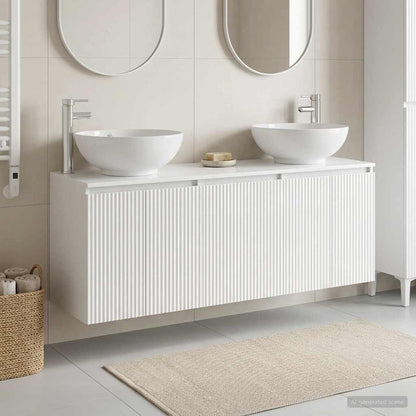 Bathroom Cabinet Set 3 pcs High Gloss White 49.5 x 44.5 x 65 cm
