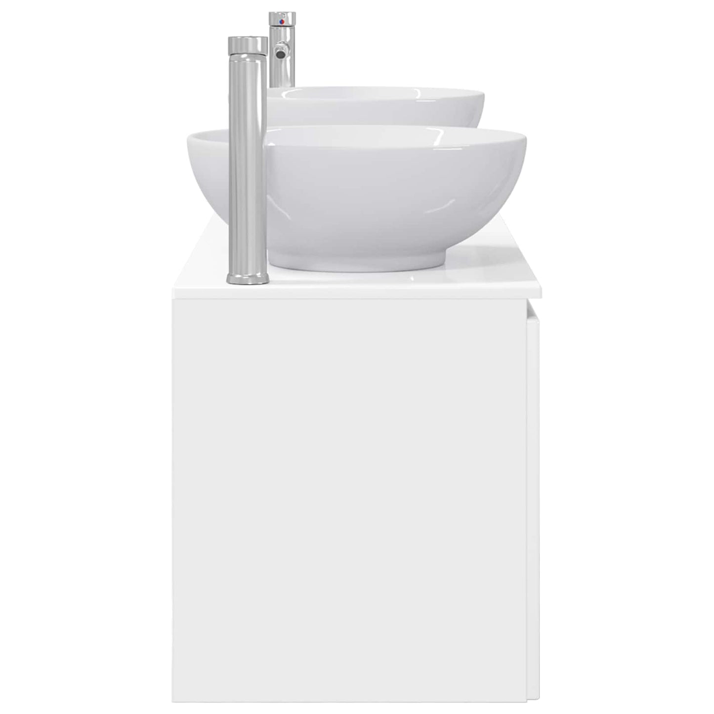 Bathroom Cabinet Set 3 pcs High Gloss White 49.5 x 44.5 x 65 cm