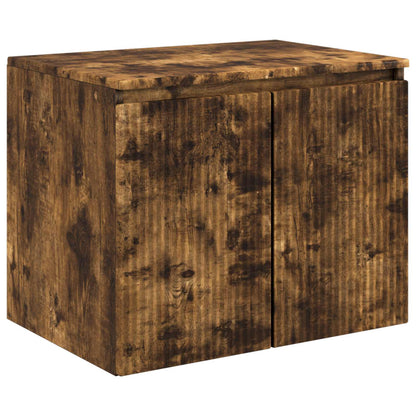 Bathroom Cabinet Set 3 pcs Smoked Oak 49.5 x 44.5 x 65 cm