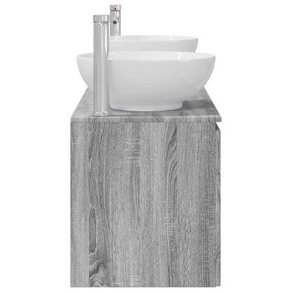 Bathroom Cabinet Set 3 pcs Grey Sonoma 49.5 x 44.5 x 65 cm