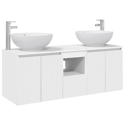 Bathroom Cabinet Set 3 pcs White 49.5 x 44.5 x 65 cm
