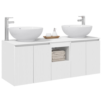 Bathroom Cabinet Set 3 pcs White 49.5 x 44.5 x 65 cm
