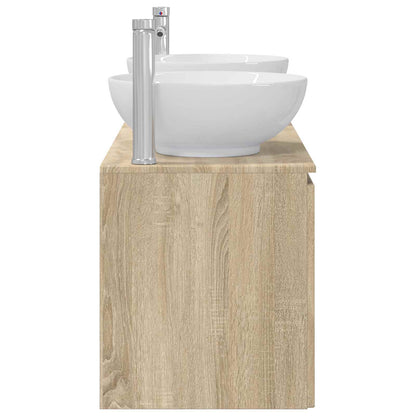 Bathroom Cabinet Set 3 pcs Sonoma Oak 49.5 x 44.5 x 65 cm