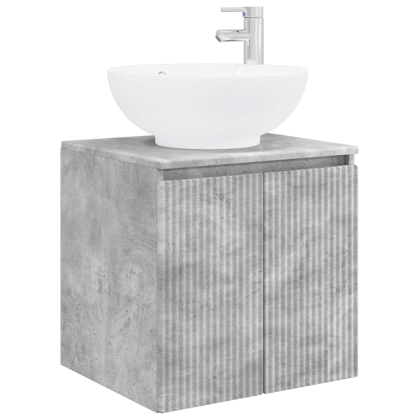 Bathroom Cabinet Set 3 pcs Concrete Grey 49.5 x 44.5 x 65 cm