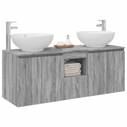 Bathroom Cabinet Set 3 pcs Grey Sonoma 49.5 x 44.5 x 65 cm