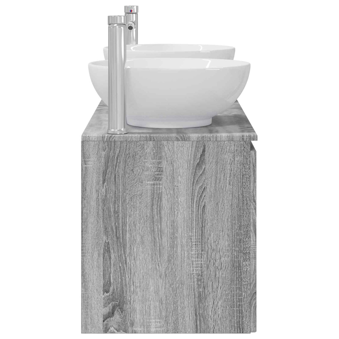 Bathroom Cabinet Set 3 pcs Grey Sonoma 49.5 x 44.5 x 65 cm