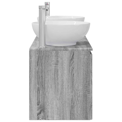 Bathroom Cabinet Set 3 pcs Grey Sonoma 49.5 x 44.5 x 65 cm