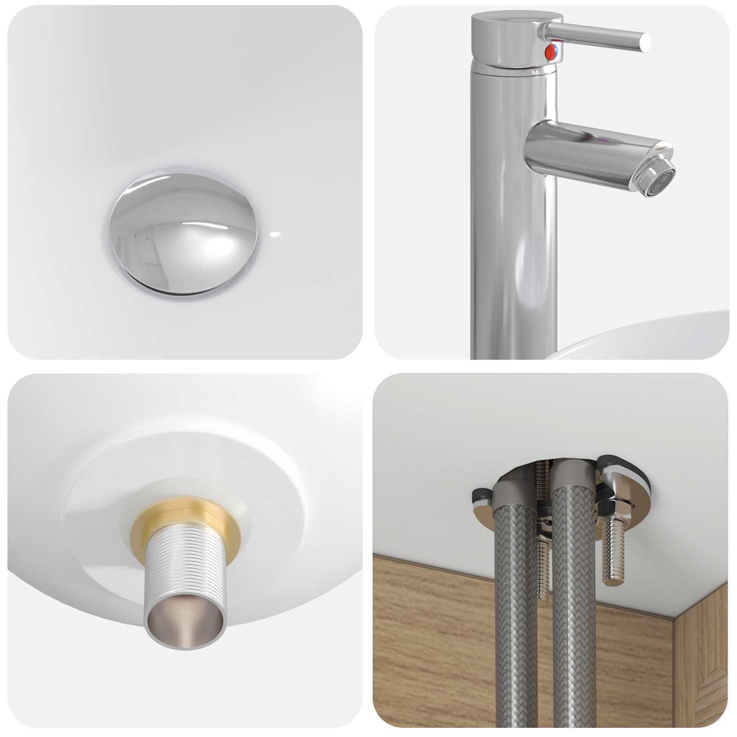 Bathroom Cabinet Set 3 pcs Artisan Oak 49.5 x 44.5 x 65 cm