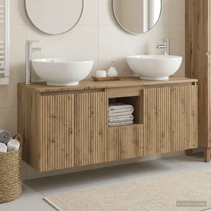 Bathroom Cabinet Set 3 pcs Artisan Oak 49.5 x 44.5 x 65 cm