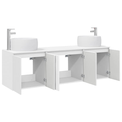 Bathroom Cabinet Set 3 pcs White 49.5 x 44.5 x 66 cm