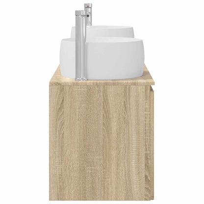 Bathroom Cabinet Set 3 pcs Sonoma Oak 49.5 x 44.5 x 66 cm