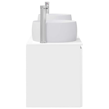 Bathroom Cabinet Set 3 pcs High Gloss White 49.5 x 44.5 x 66 cm