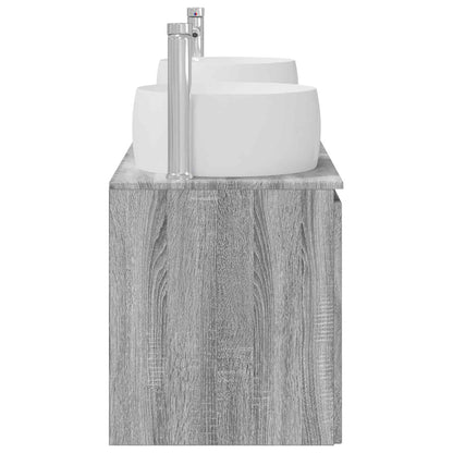 Bathroom Cabinet Set 3 pcs Grey Sonoma 49.5 x 44.5 x 66 cm