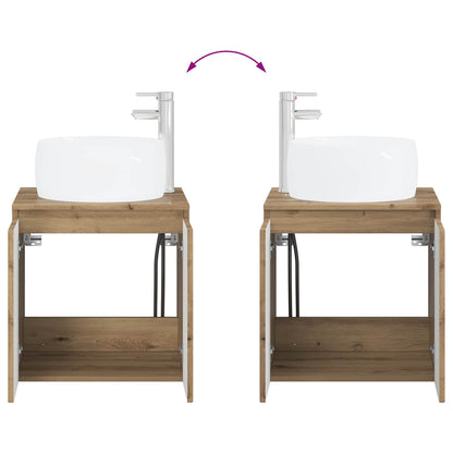 Bathroom Cabinet Set 3 pcs Artisan Oak 49.5 x 44.5 x 66 cm