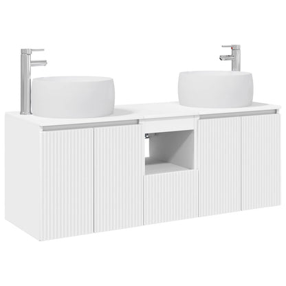 Bathroom Cabinet Set 3 pcs White 49.5 x 44.5 x 66 cm