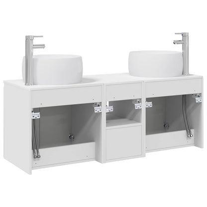 Bathroom Cabinet Set 3 pcs White 49.5 x 44.5 x 66 cm