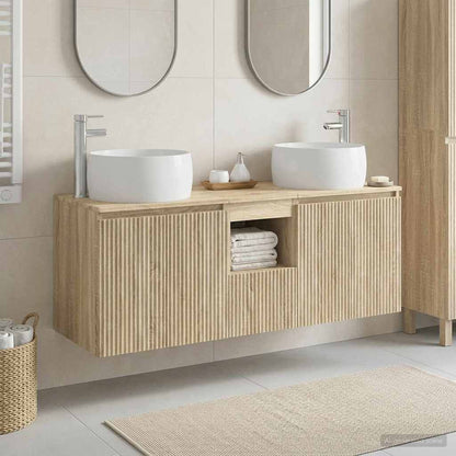 Bathroom Cabinet Set 3 pcs Sonoma Oak 49.5 x 44.5 x 66 cm