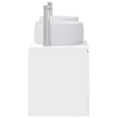 Bathroom Cabinet Set 3 pcs High Gloss White 49.5 x 44.5 x 66 cm