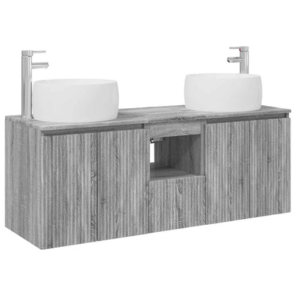 Bathroom Cabinet Set 3 pcs Grey Sonoma 49.5 x 44.5 x 66 cm