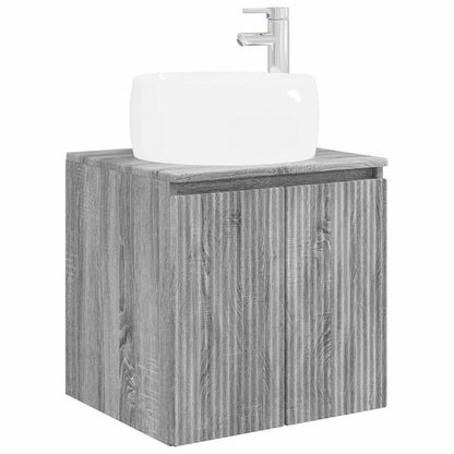 Bathroom Cabinet Set 3 pcs Grey Sonoma 49.5 x 44.5 x 66 cm